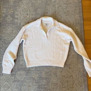 Sunday Best Cream V-Neck Sweater